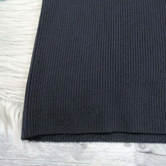 LINDA ALLARD x ELLEN TRACY Navy Cropped Ribbed V-Neck Tank Top Womens Size Large - Picture 8 of 12